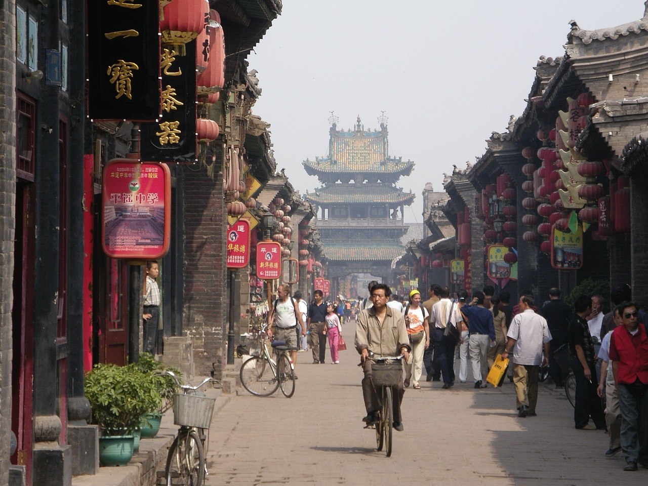 china, xian city of pingyao, buddhist temple