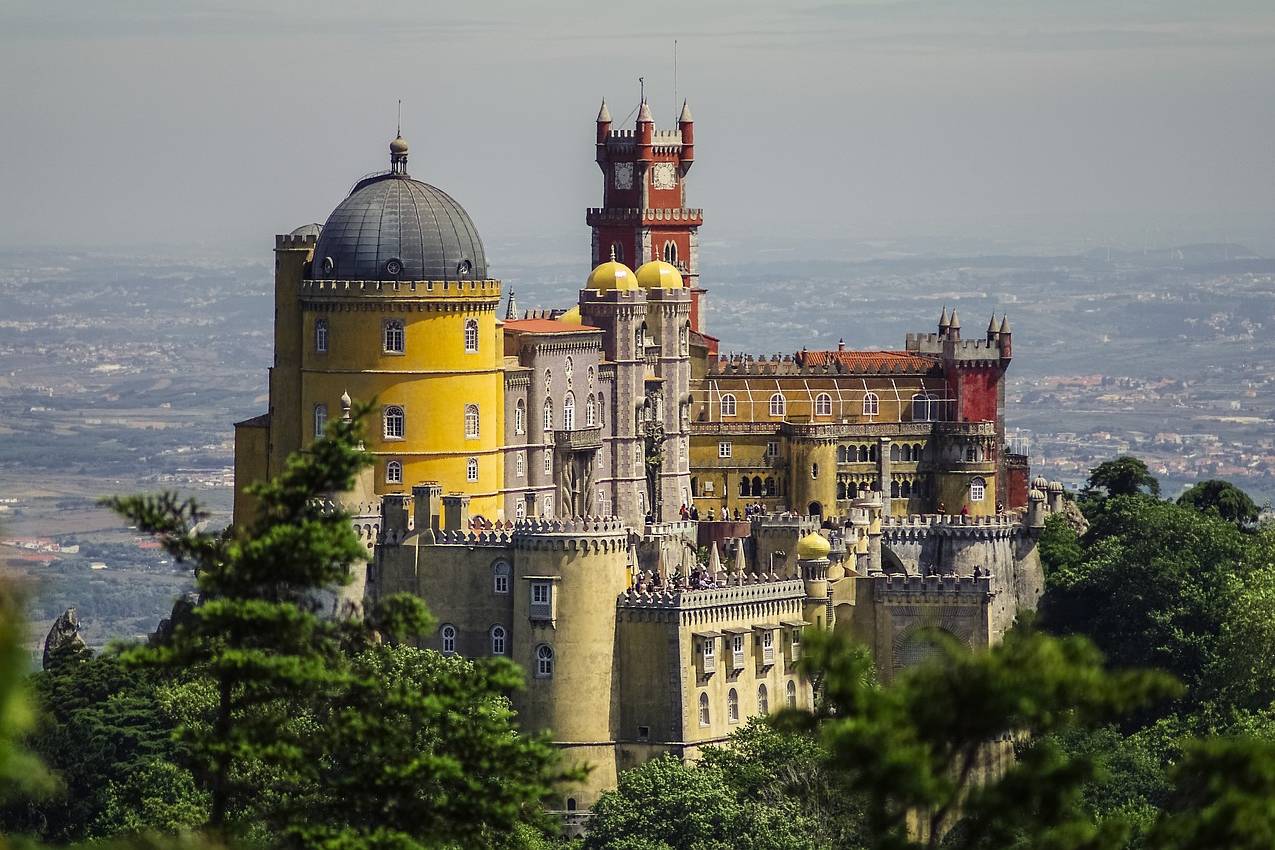 portugal, castle, foam