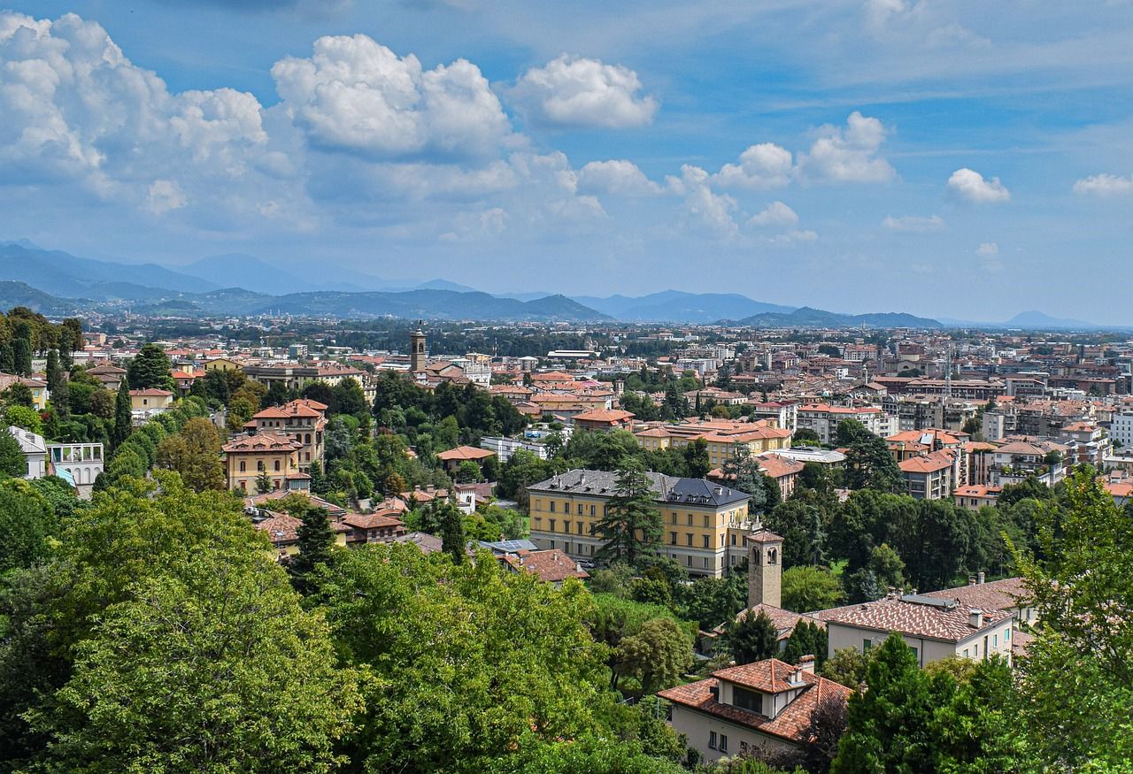 bergamo, italy, landscape