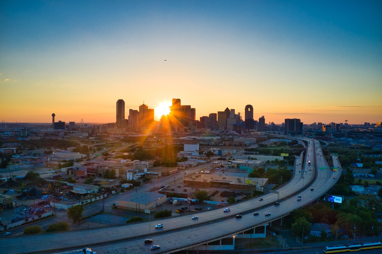 sunset, dallas, texas