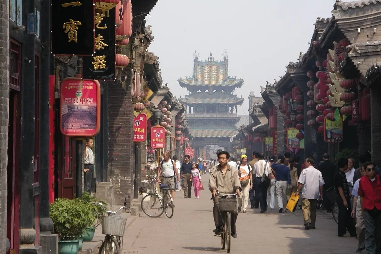 china, xian city of pingyao, buddhist temple