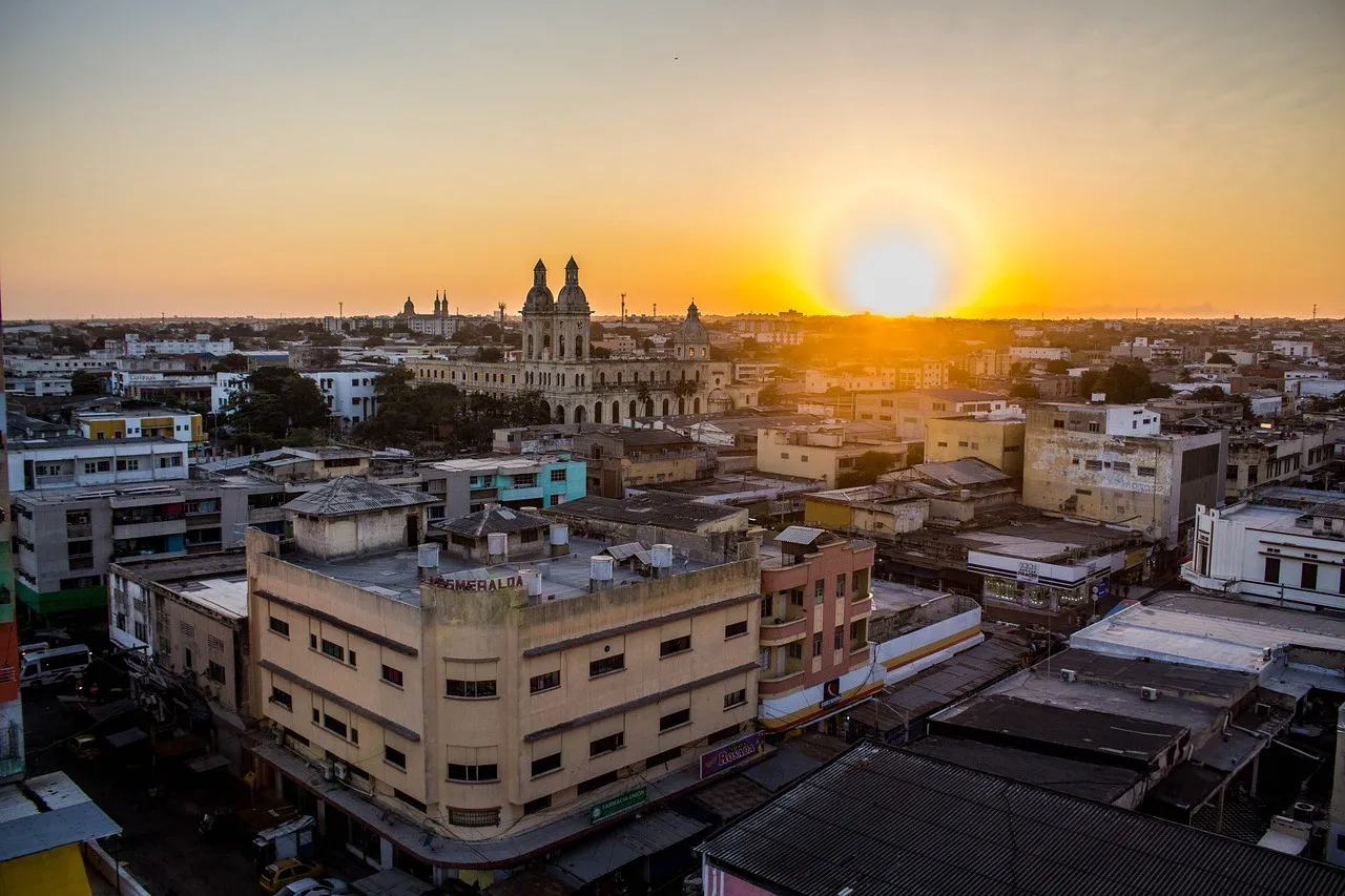 barranquilla, sunset, landscape