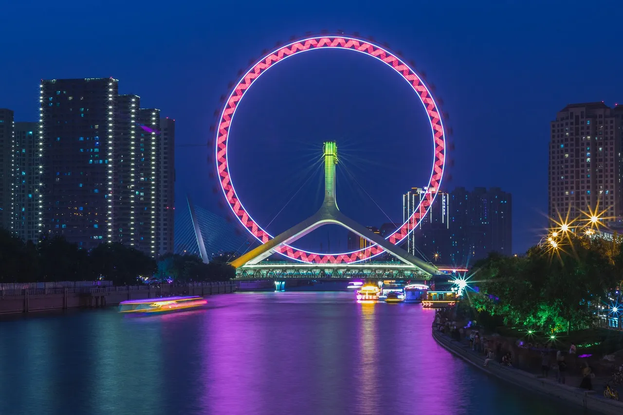 tianjin, ferris wheel, china