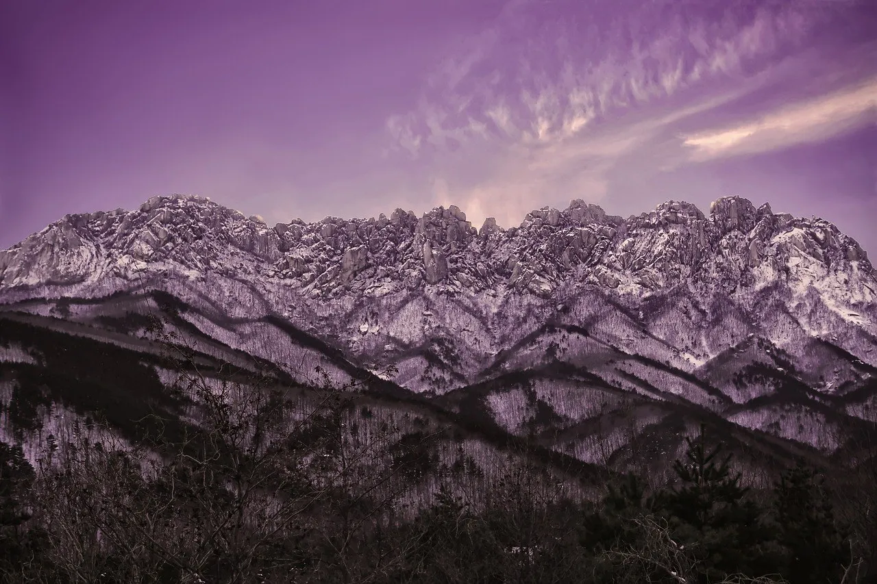 mt seolark, ulsanbawi rock, landscape