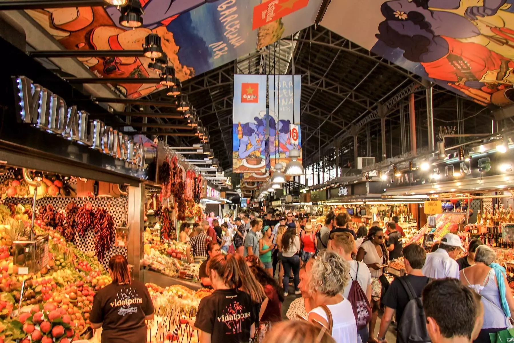 people in market during daytime