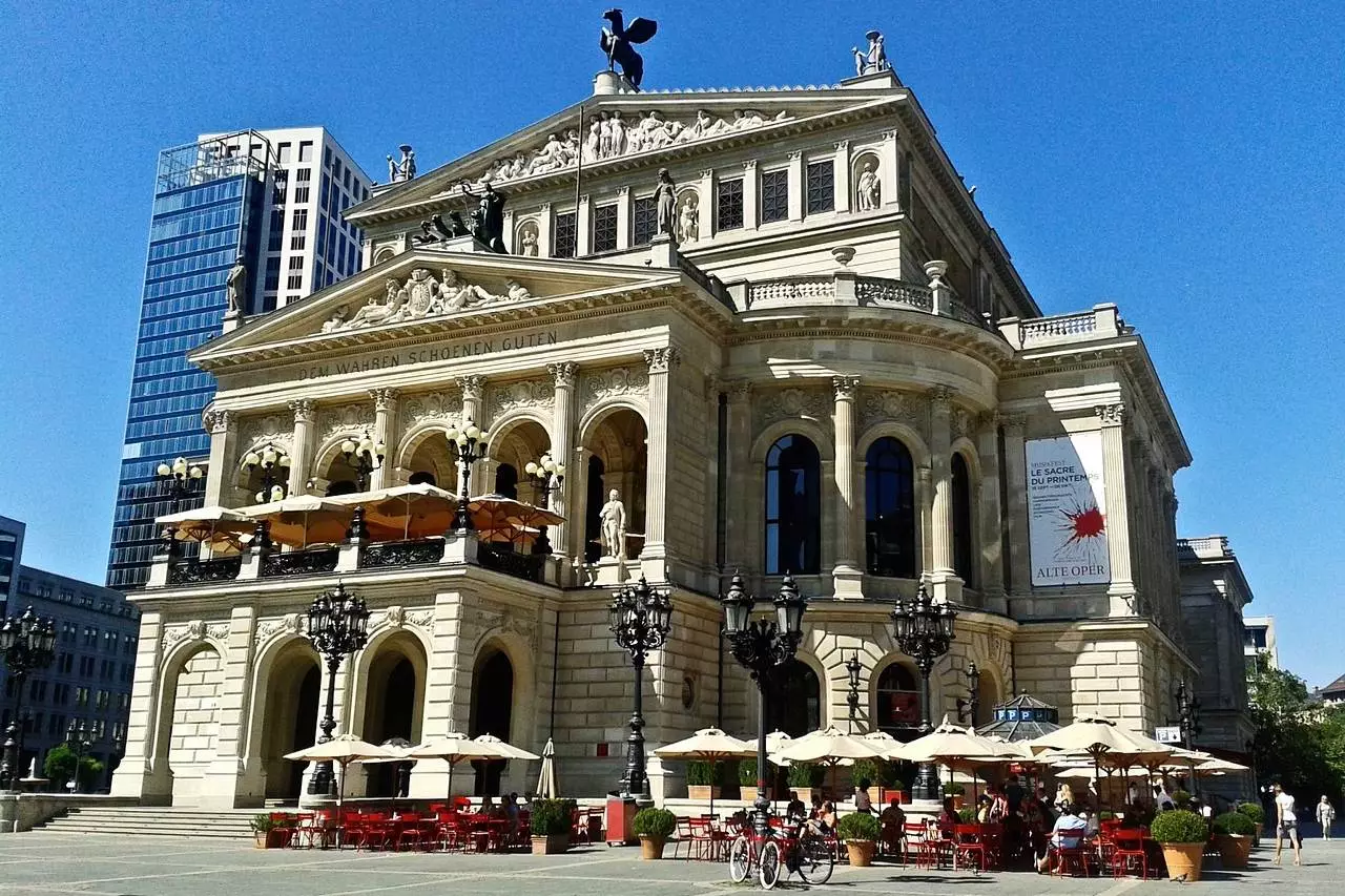 old opera, monument, frankfurt