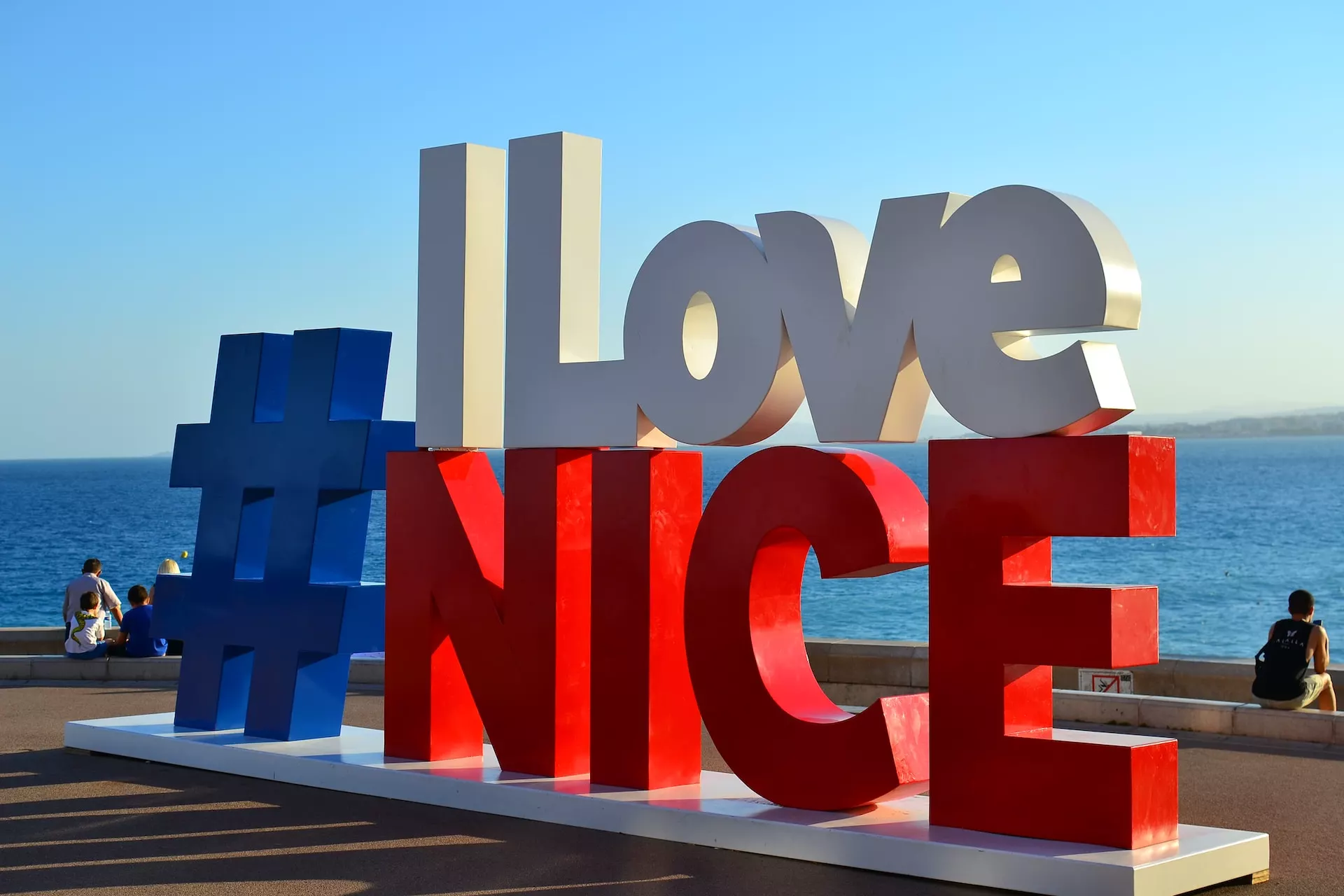 a large sign with letters on it