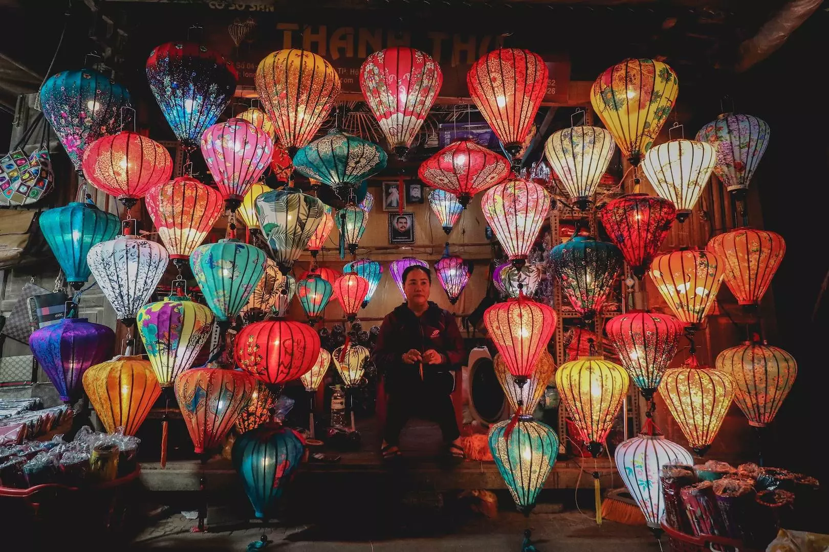 colorful Chinese lanterns